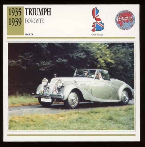 Carta auto epoca triumph - carta,