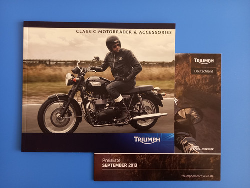 Brochure moto triumph e - "moto,